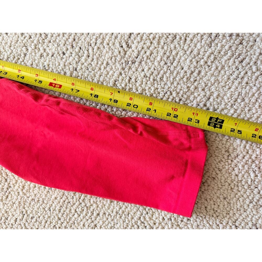 Free People FP Movement Leggings M/L Muted Coral High Rise Ribbed Waist - Picture 8 of 9